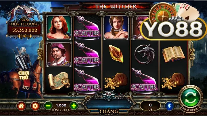 Tính năng thay đổi tổng cược The Witcher